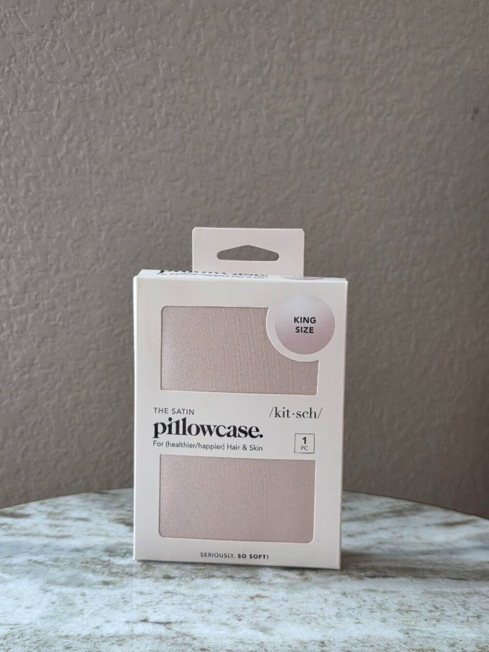 Kitsch Satin Pillowcase King Size Blush NEW